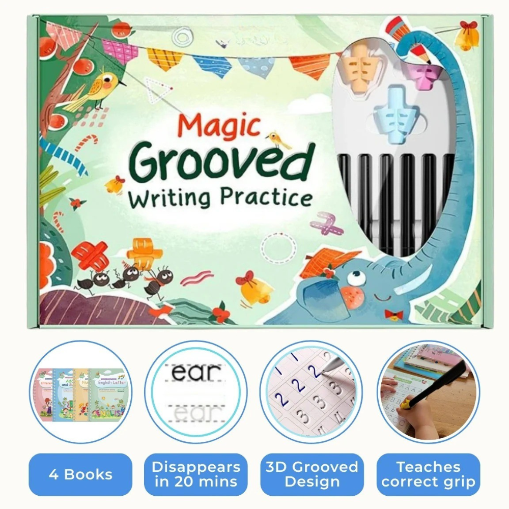 Reusable Grooved Handwriting Practice Books